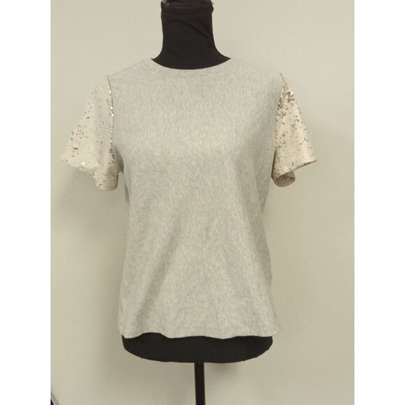 A New Day Women's Gold/Tan Short Sleeve T- Top Size XS - Picture 1 of 6